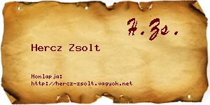 Hercz Zsolt névjegykártya